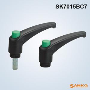 供应SANKQ牌,SK7015BC7绿帽黑柄塑料手柄,塑料可调手柄,万向把手,固定把手