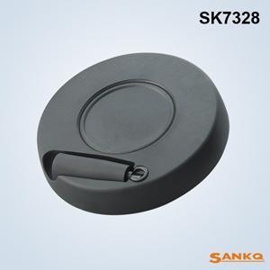 供应SANKQ牌,SK7328塑盖平面手轮,塑料手轮,带可折手柄尼龙手轮