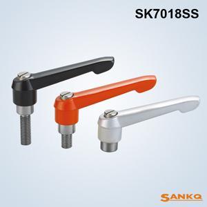 供应SANKQ牌,SK7018SS加厚不锈钢可调手柄,锁紧把手,万向把手,固定把手